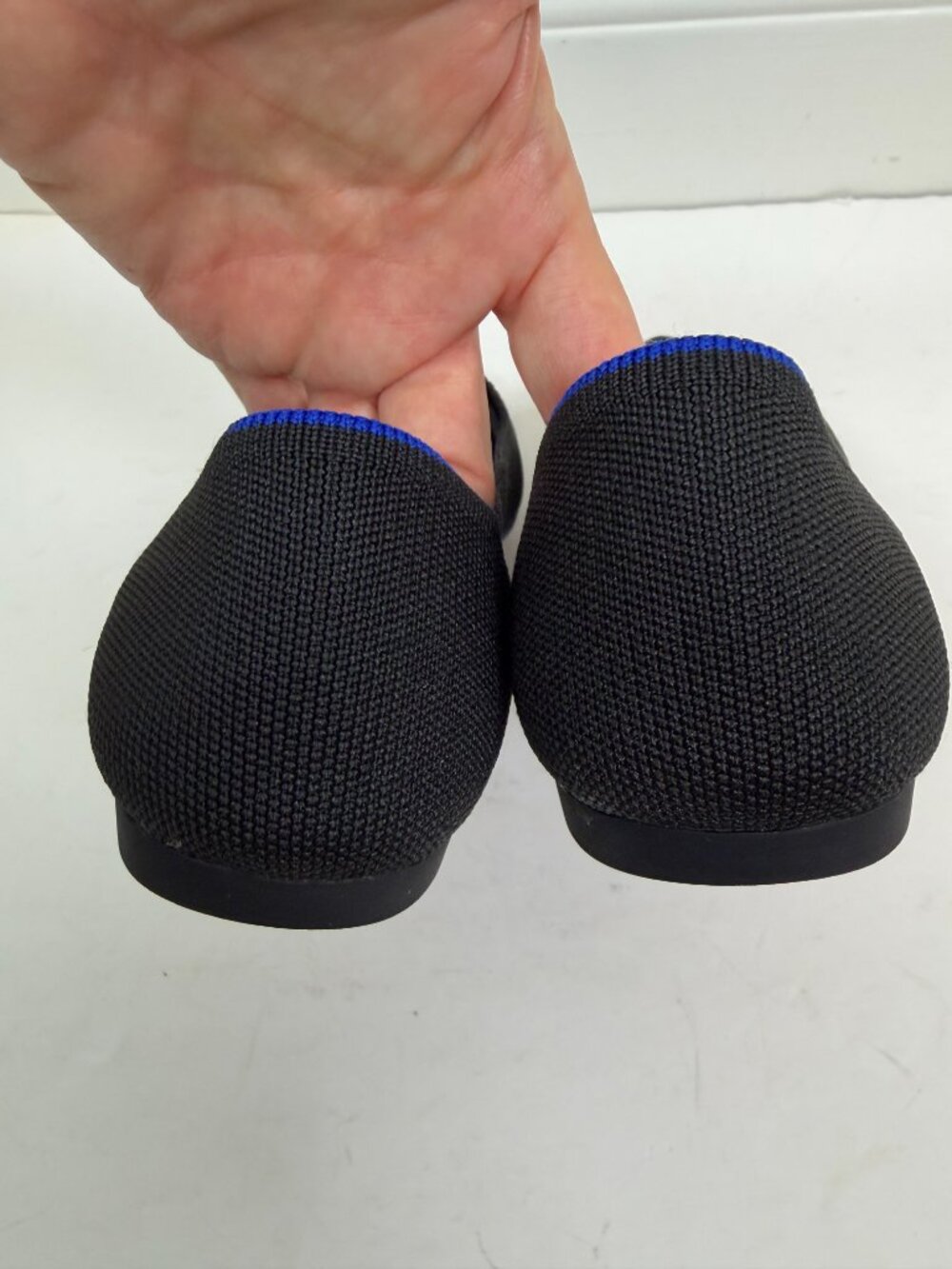 Rothy's The Point Ballet Flat In Classic Black Size 10 - Picture 5 of 12